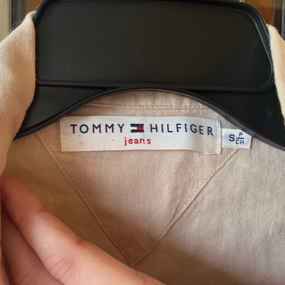 Vintage Tommy Linen Shirt - Picture 3 of 8